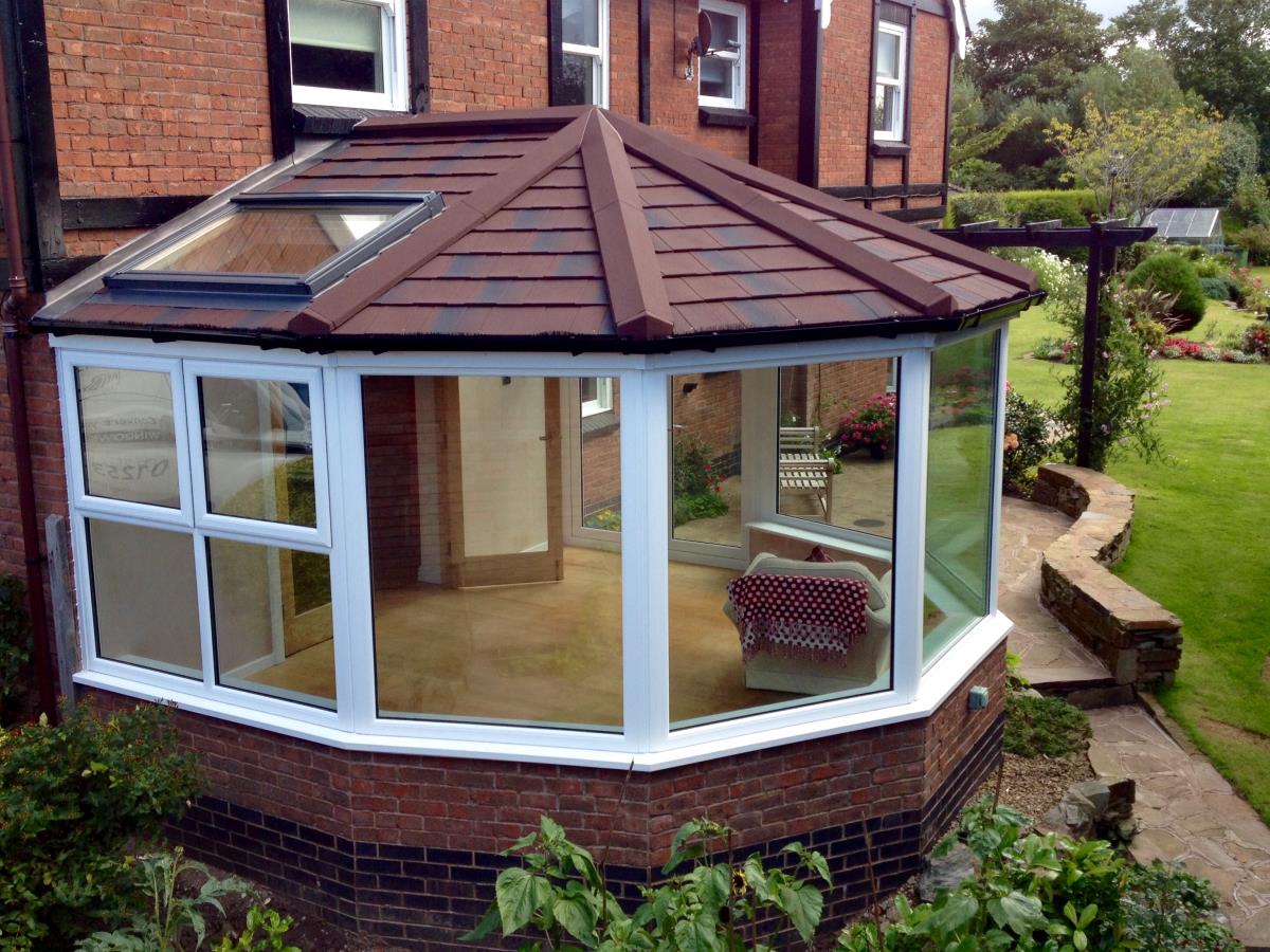 Solid roof replacement to create a seven sided garden room for a Cleveleys customer.