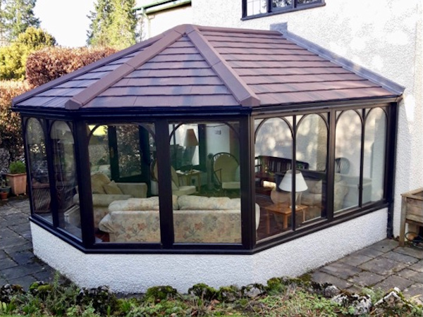 An octagonal conservatory roof for customer in Arnside, Cumbria